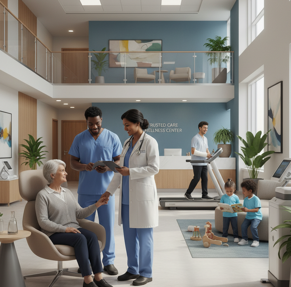 Medical team smiling